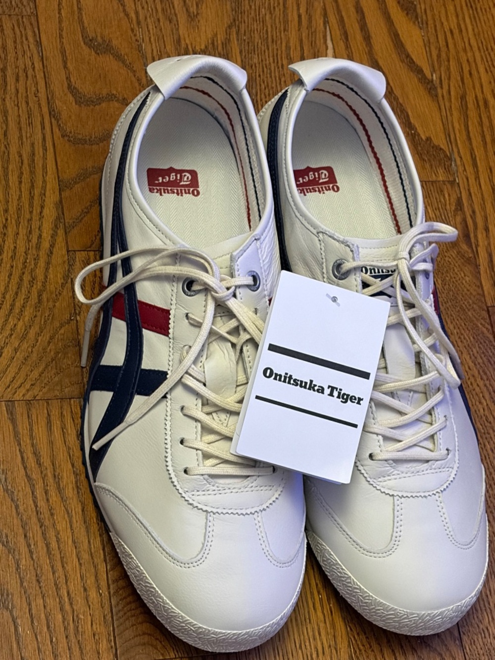 NWT ONITSUKA TIGER - MEXICO 66 WHITE/BLUE SD - US 9 1/2 - EU43.5